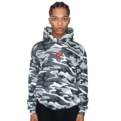 Black/White Camo Hoodie