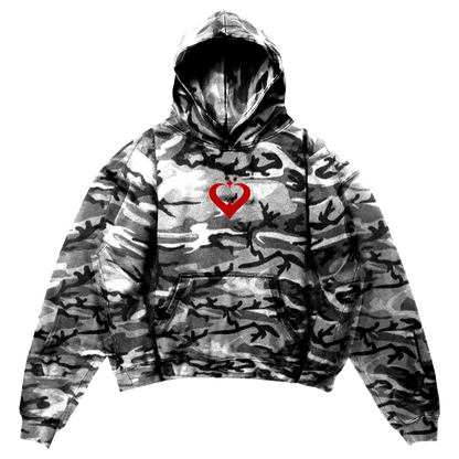 Black/White Camo Hoodie